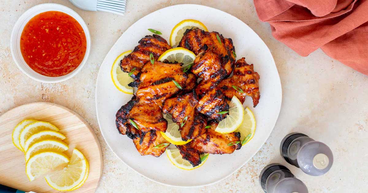 Grilled Sweet Chili Chicken Thighs - Easy Healthy-ish Recipes